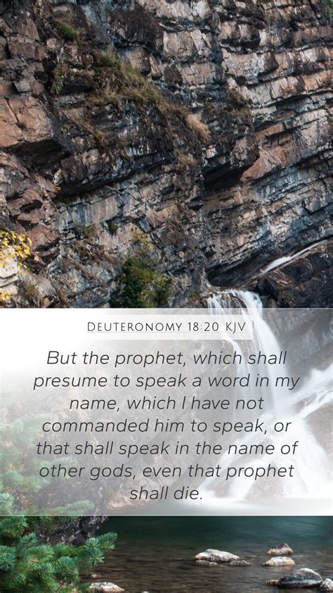 Deuteronomy Kjv Mobile Phone Wallpaper But The Prophet Which