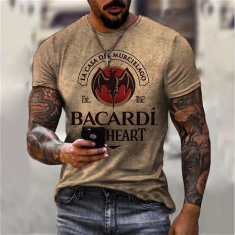 Camiseta Deportiva Con Estampado Digital D Para Hombre Camisa De Manga