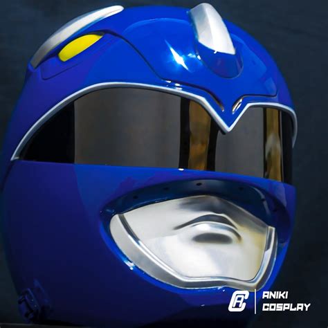 ANIKI Blue MMPR Ranger Cosplay Helmet Collectible Mask Replica Etsy