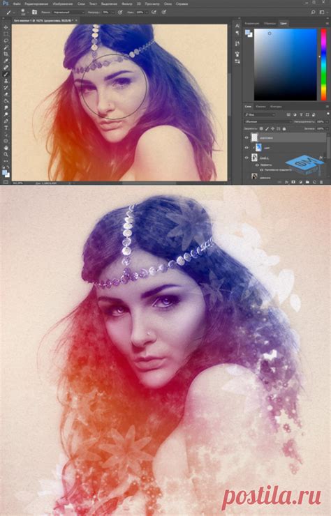 Добавляем в Фотошоп эффект колорирования для фото | Фотошоп | Постила