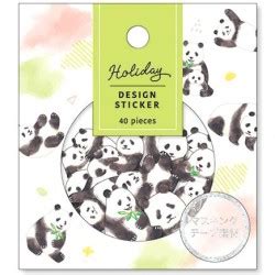 Bolsa Pegatinas Holiday Pandas Kawaii Panda Making Life Cuter