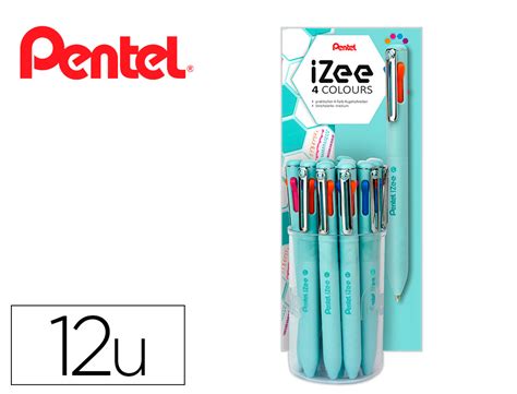 Esferografica Pentel Izee Multicolor Em Copo Expositor Unidades