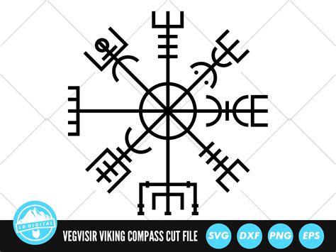 Vegvisir Svg Files Viking Compass Cut Files Viking Symbol Etsy Finland