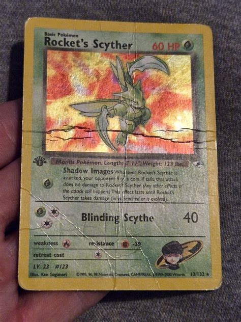 Pokemon Card Rockets Scyther Gym Heroes 1st Edition Holo Rare WOTC EBay