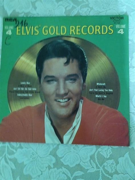 Elvis Presley Elvis Gold Records Volume 4 Lp Vinyl Plaka Hobbies And Toys Music And Media