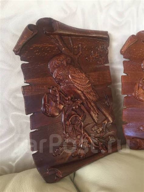 Панно: Сова на пергаменте. Дуб, всем, новый, в наличии. Цена: 1 500₽ во ...