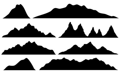 mountain silhouette vector 7460394 Vector Art at Vecteezy