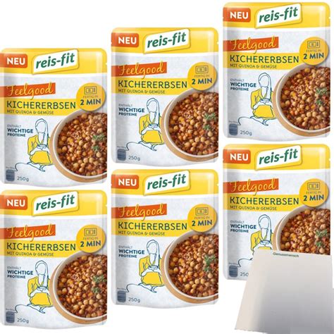 Reis Fit Feelgood Kichererbsen Quinoa und Gemüse 6er Pack 6x250g Pac