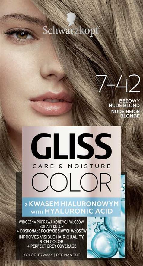 Schwarzkopf Permanentiniai Plauk Da Ai Gliss Color Care Moisture Rusvai Gelsvas Nude