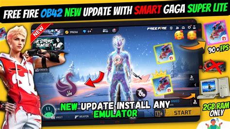 New Smartgaga Lite Best Version For Free Fire Ob New Update Low End