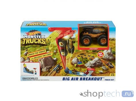 Трек Mattel Hot Wheels Monster Trucks Big Air Breakout GCG00 Купить Трек Mattel Hot Wheels