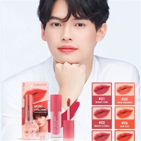 Jual Cathy Doll Mini Lip And Cheek Nude Matte Tint Lip Tint Brownie Red Kota Medan