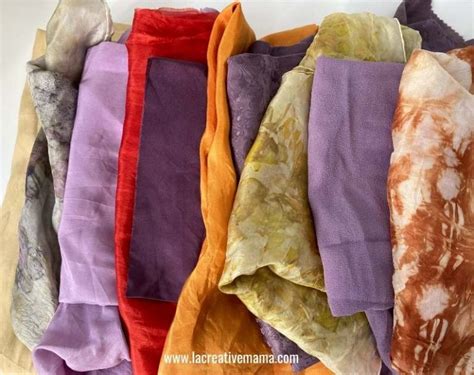 How To Dye Silk With Natural Dyes La Creative Mama