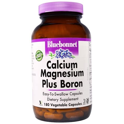 Отзывы Bluebonnet Nutrition, Кальций, магний, бор, 180 капсул в ...