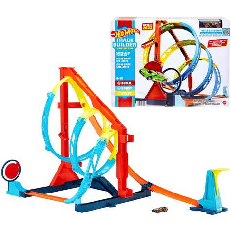 Hot Wheels Track Builder Unlimited Corkscrew Twist Kit ฮอตวลแทรกบลเดอร ชดรางเกลยวชนเปา