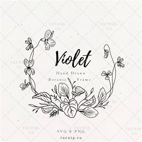 February Violet SVG & PNG Clipart Sublimation Graphic Design / - Etsy