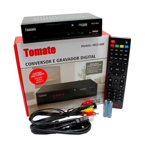 Conversor Digital E Gravador - Conversor Digital E Gravador Full Hd Tomate Mcd-888 Bivolt | Shopee Brasil