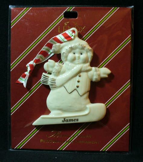 Lenox Merrily Yours James Personalized Ornament EBay