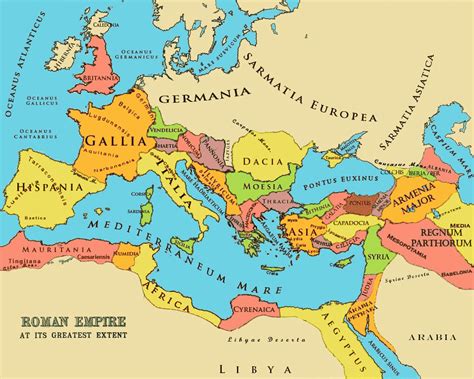 Roman Empire Timeline Map