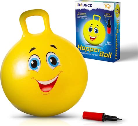 Amazon.com: New Bounce Hopper Ball for Kids - Bouncing Ball with Handle ...