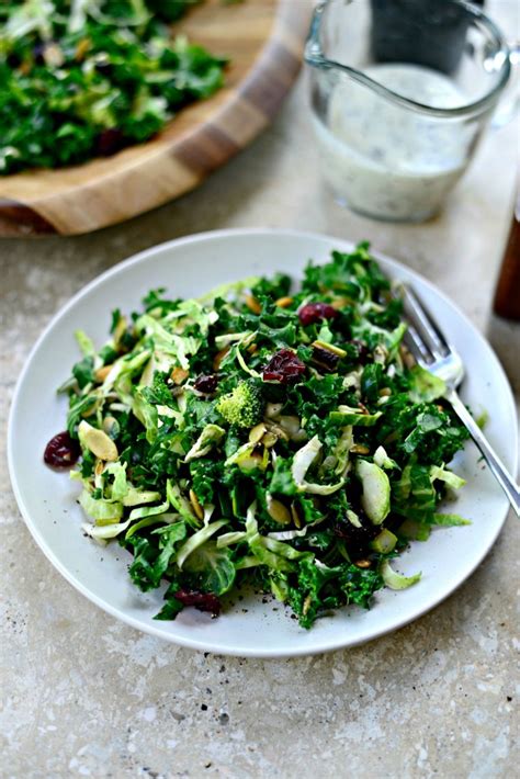 Kale Brussels Sprout Chopped Salad Simply Scratch