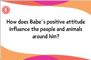 Babe The Gallant Pig By Dick King Smith Task Cards Digital Print