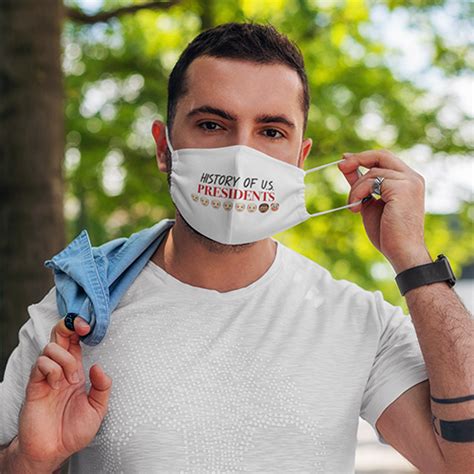 Fuck Trump Face Mask History Of U S Presidents Clown Light Washable Reusable Custom Cubebik