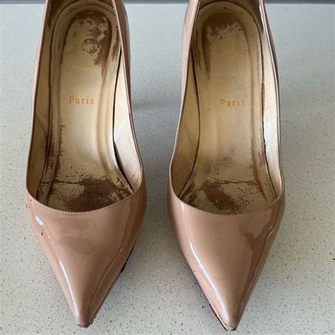 Christian Louboutin Pigalle Plato 100 Nude Pump 39 5 Christian