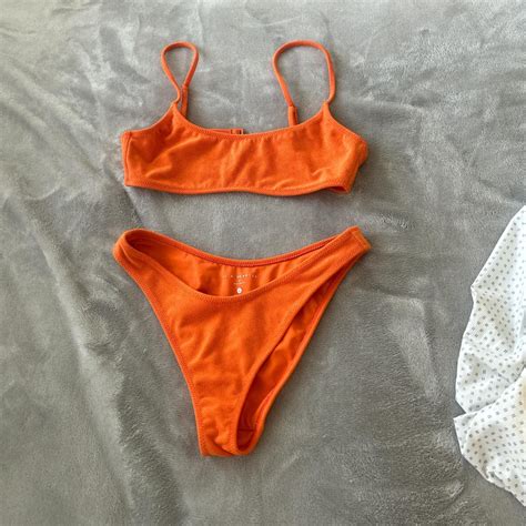 Pacsun Orange Bikini Set Depop