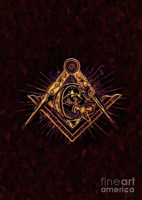 Masonic Symbolism Painting By Esoterica Art Agency Fine Art America