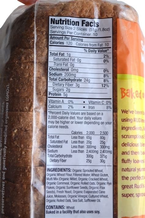 Natures Own Multigrain Bread Calories At Walter Griffin Blog
