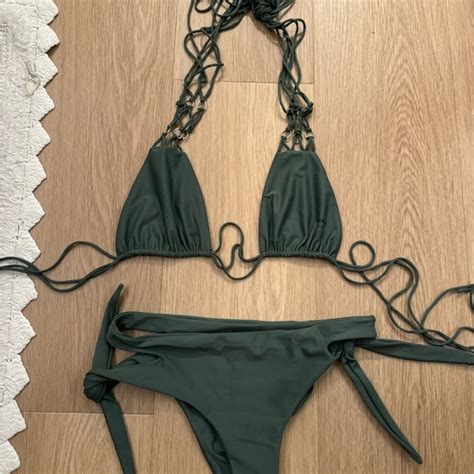 Mikoh Swim Mikoh Deep Green Bikini Set Poshmark