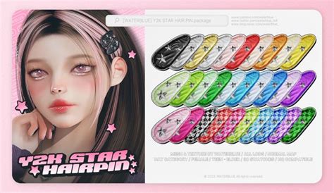 2000s Accessories Hair Accessories Star Hair Free Sims 4 Sims 4