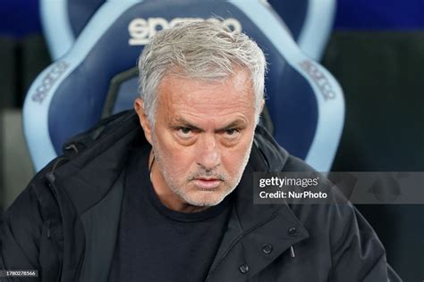 Jose Mourinho Head Coach Of As Roma Looks On During The Serie A