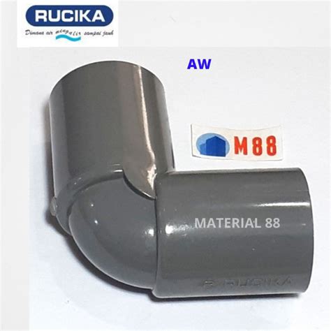 Jual Keni 1 Inch RUCIKA AW Elbow 90 Derajat Knee Knie L Pipa PVC