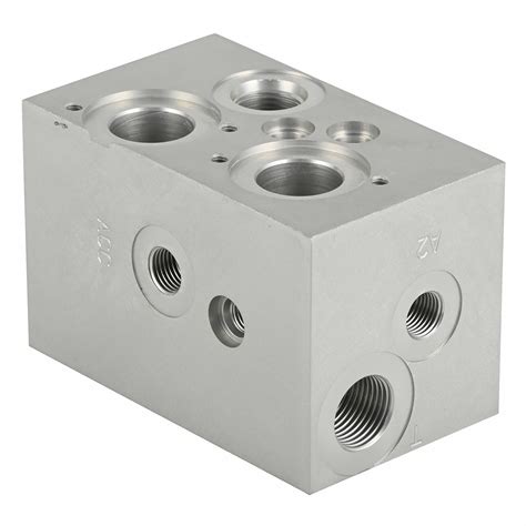 versatile hydraulic manifold  customizable design metal processing