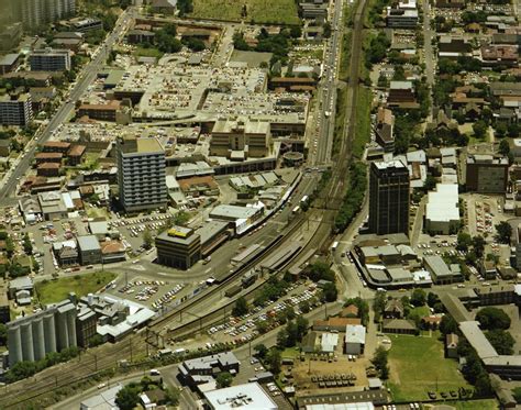 Aerial View Of Parramatta City Centre Rail Station From South To