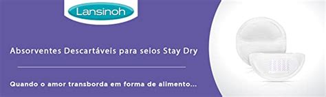 Absorvente Para Seios Lansinoh Stay Dry Unidades Lansinoh Branca