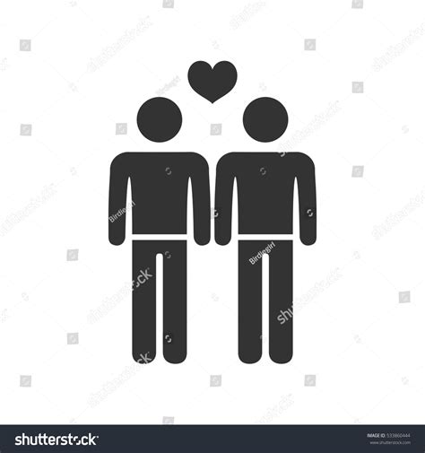 Gay Icon Flat Illustration Isolated On Stock Vector Royalty Free Shutterstock
