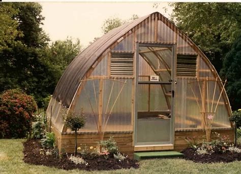 Outdoor Fiberglass Greenhouse Glazing In The Yard Backyard Greenhouse