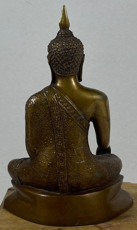 Sehr Alte Sitzender Bronze Buddha Skulptur Mit Sehr Sch Nen Kaufen