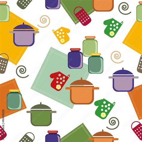 бесшовный паттерн заготовки на зиму Stock Vector | Adobe Stock