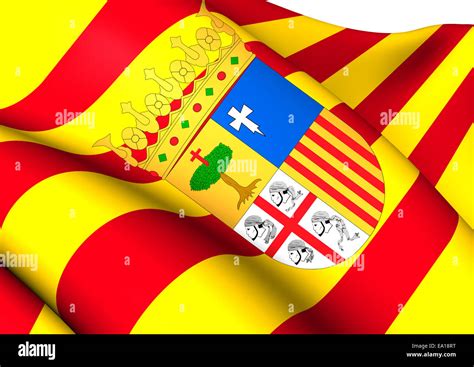 Flag of Aragon Stock Photo - Alamy
