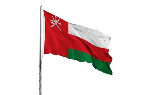 Premium Photo | A red and white flag with a white cross on it