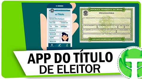 Lan Ou App Do Titulo De Eleitor No Celular Veja Como Usar Youtube