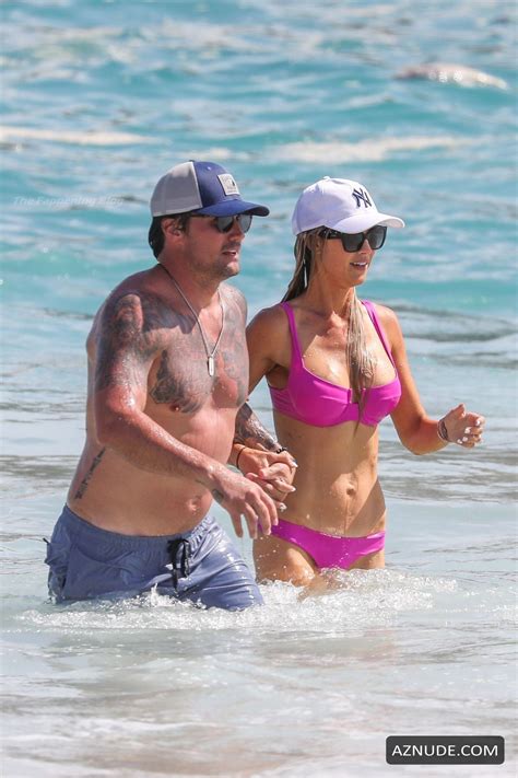 Christina El Moussa Sexy Seen In A Pink Bikini On The Beach In Cabo AZNude
