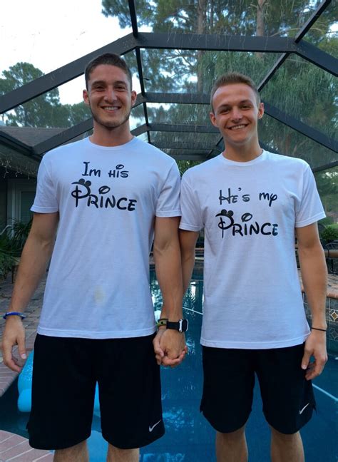 LGBT Gay Im His Prince Hes My Prince Mickey Mustache With Custom Names Matching Shirts
