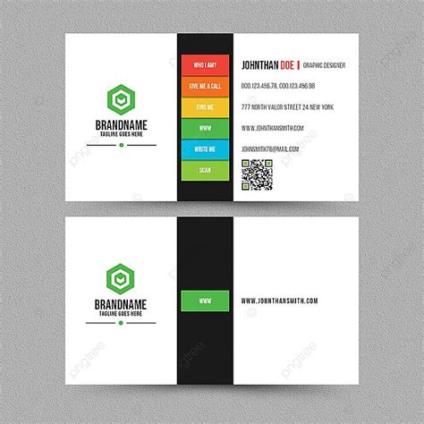 Colors Business Card Template Download On Pngtree