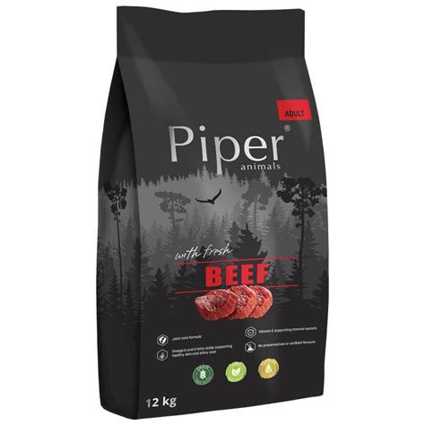 Karma sucha dla psa Piper Animals z wołowiną 12 kg Lugers karma