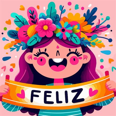 Ilustración Plana De Una Persona Feliz Vector Premium
